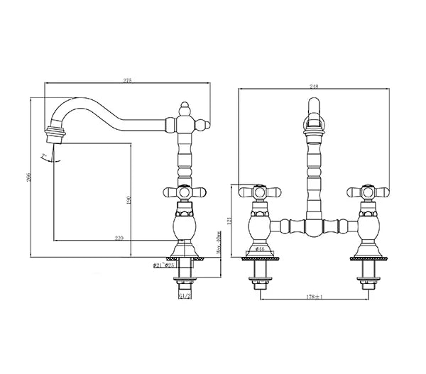Beaumont Bridge Faucet