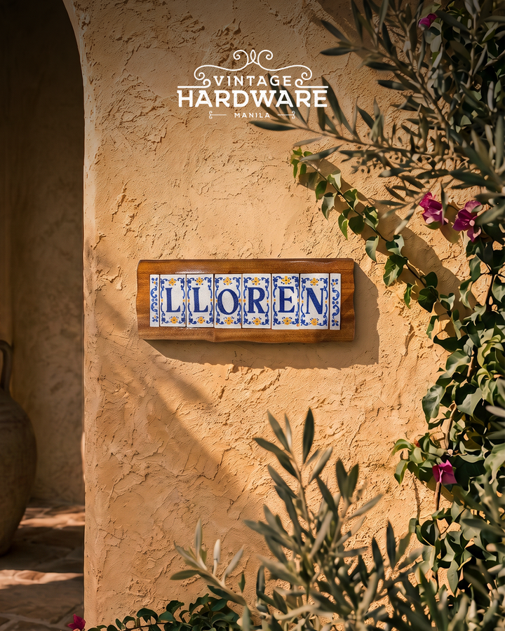 Hand Painted Letter Tile