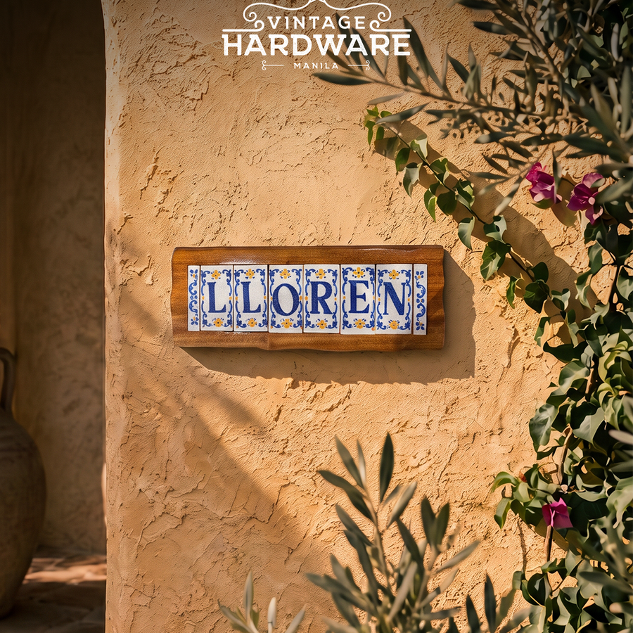 Hand Painted Letter Tile